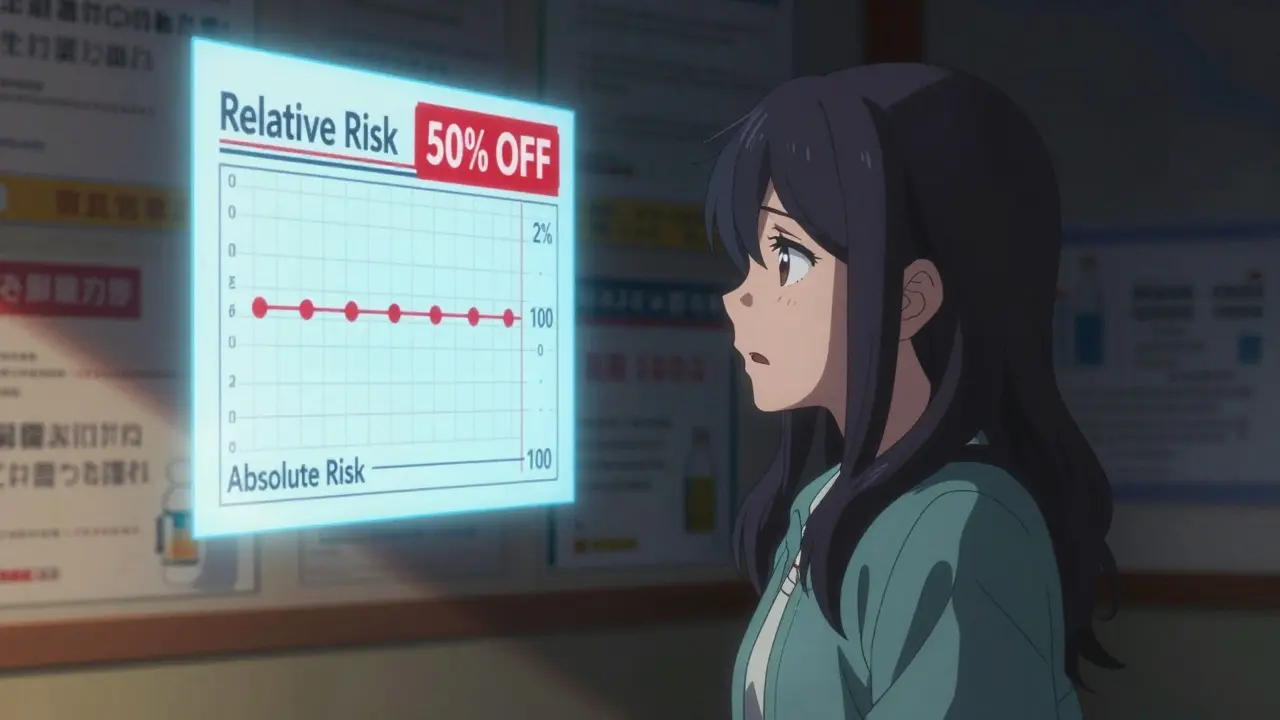 Absolute Risk vs Relative Risk in Drug Side Effects: How to Understand the Numbers