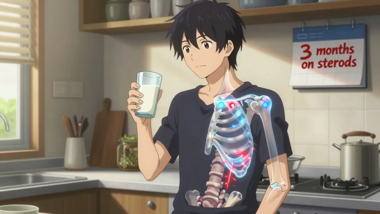 How to Prevent Steroid-Induced Osteoporosis: Calcium, Vitamin D, and Bisphosphonates Explained